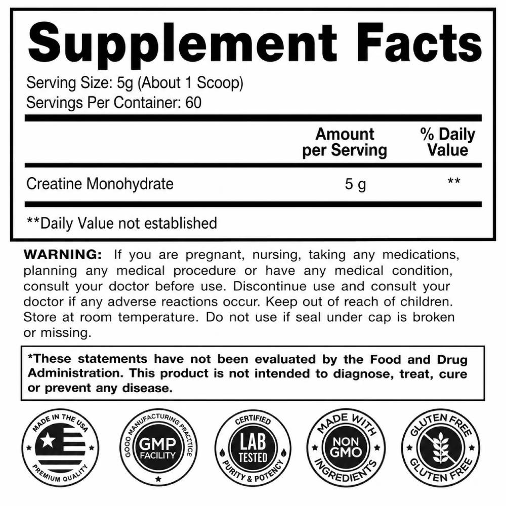 Creatine Monohydrate by LNGVTY+