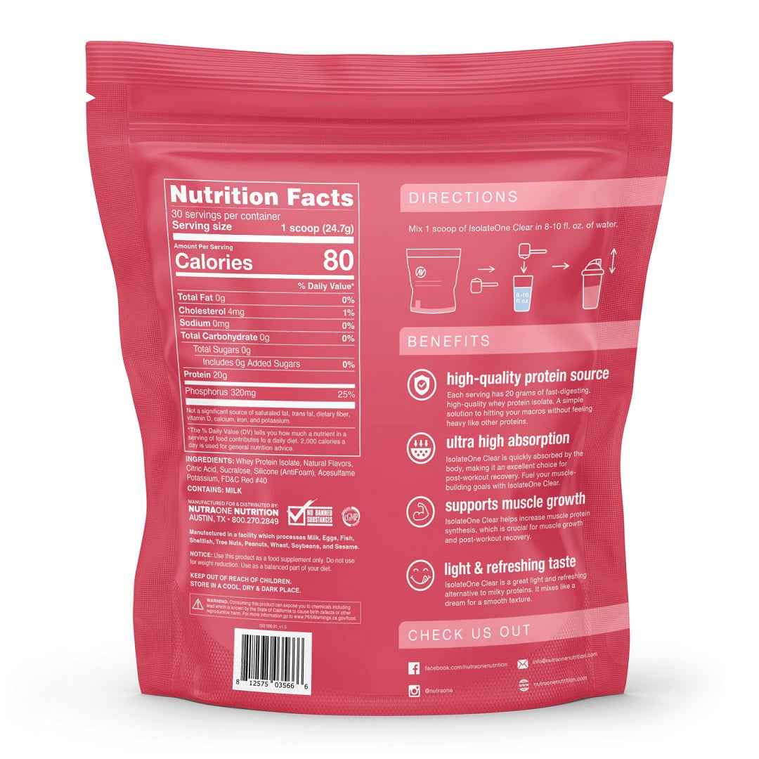 IsolateOne Clear by NutraOne