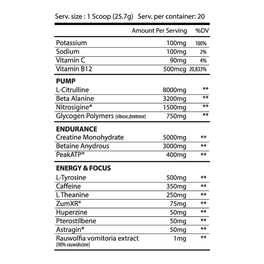 Alpha Supps The One Pre Workout