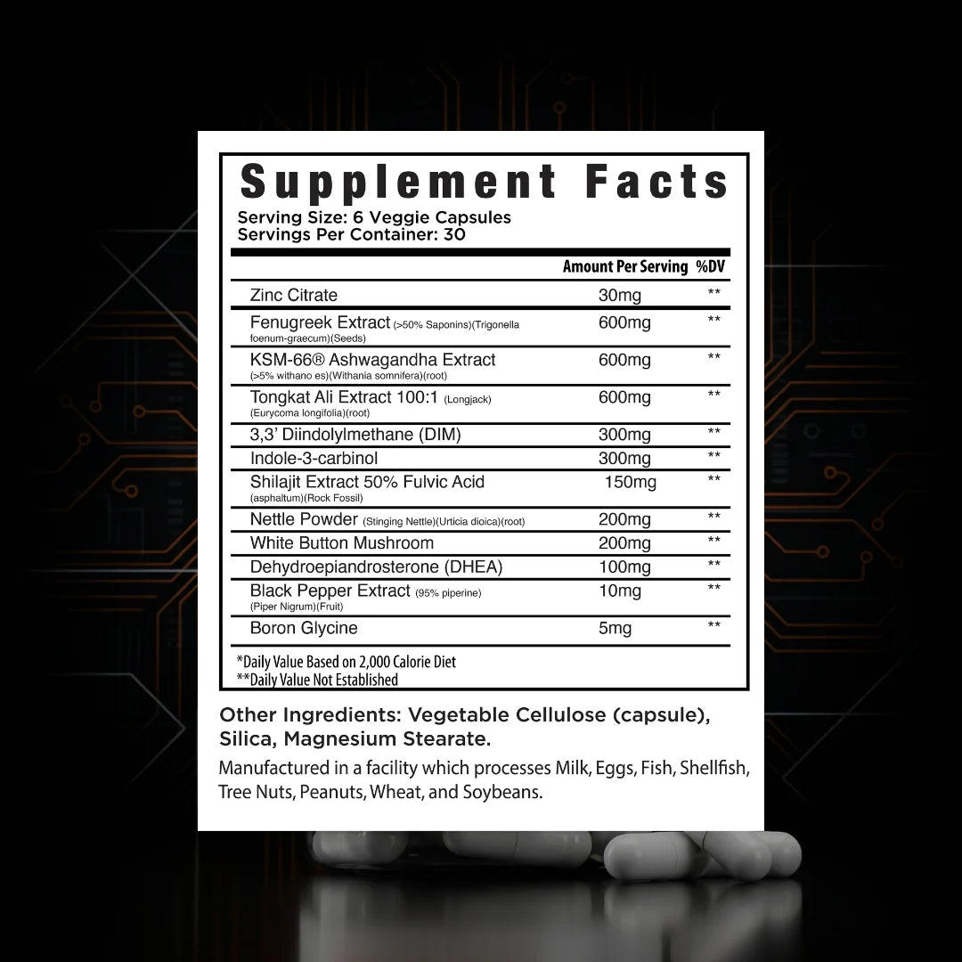 Self Evolve Alpha Evolve Supplement Facts