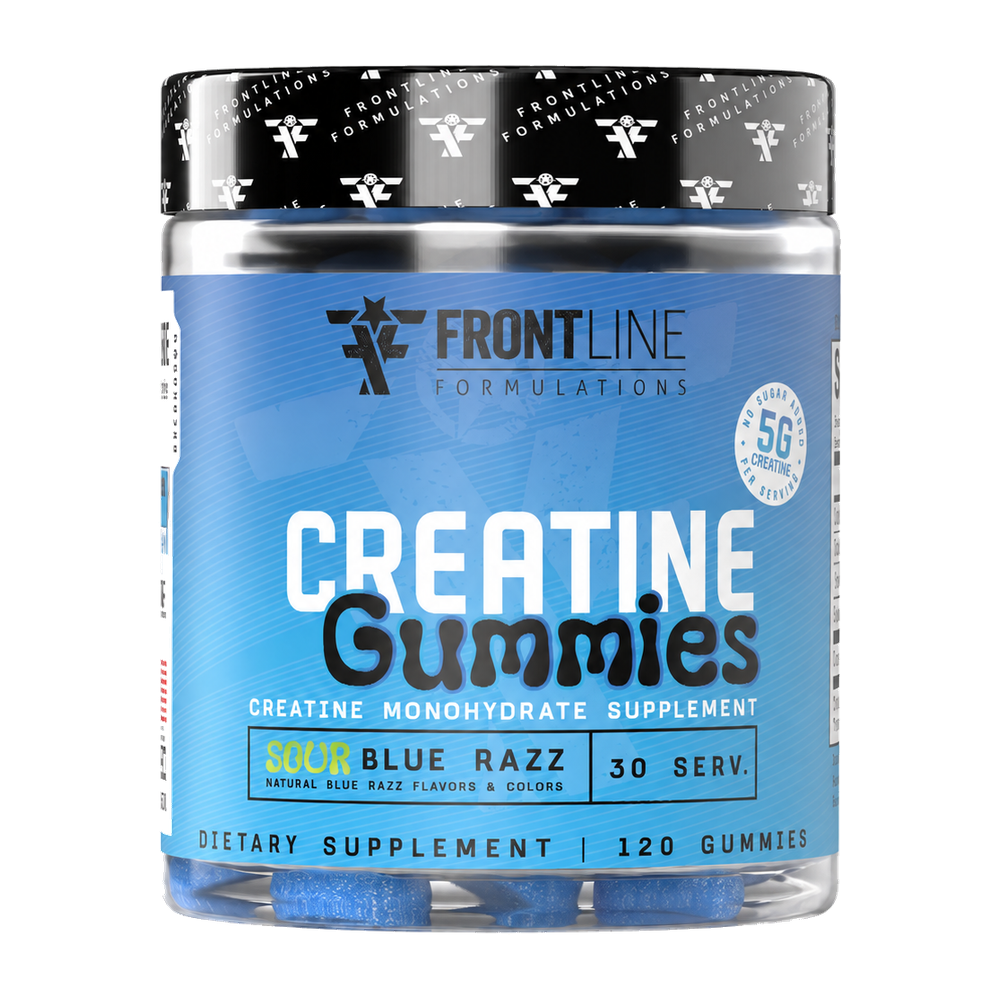 Frontline Creatine Gummies - Sour Blue Raspberry