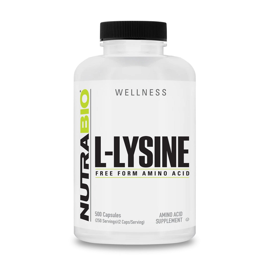 Lysine (500mg) by Nutrabio