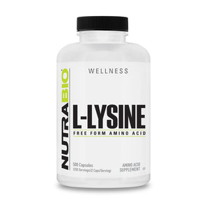 Lysine (500 Capsules) by Nutrabio