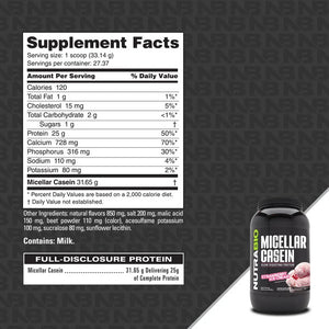 Micellar Casein by Nutrabio